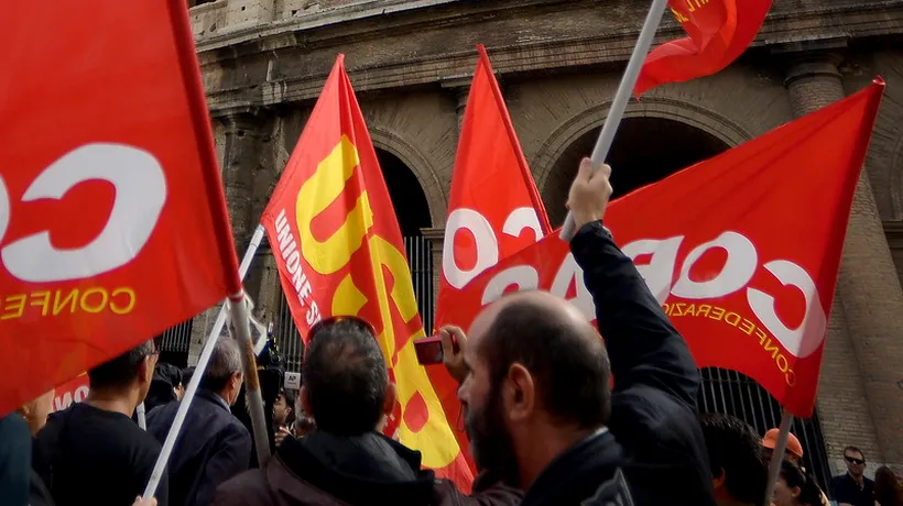 Principalul sindicat din Italia face apel la organizarea unei greve generale pe 5 decembrie