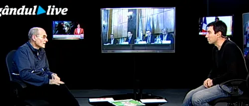 Cristian Tudor Popescu, la GÂNDUL LIVE, de la ora 20.00, despre mama lui Ponta la DNA și cum și-a schimbat premierul retorica despre justiție 