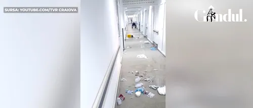 GÂNDUL LIVE. Un pacient cu Covid a devastat o secție a Spitalului din Craiova! Ce l-a scos din minți pe bărbat