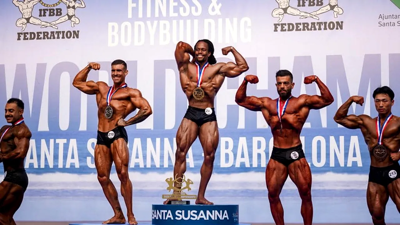România, LOCUL 3 la Mondialele de Culturism şi Fitness! Avem și primul sportiv naturalizat român medaliat la o competiție de anvergură