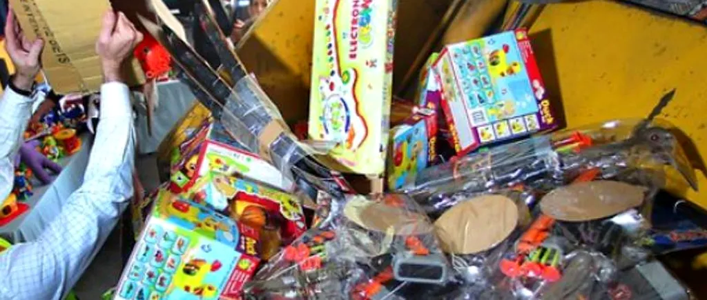Zeci de mii de jucării contrafăcute au fost confiscate în Portul Constanța Sud