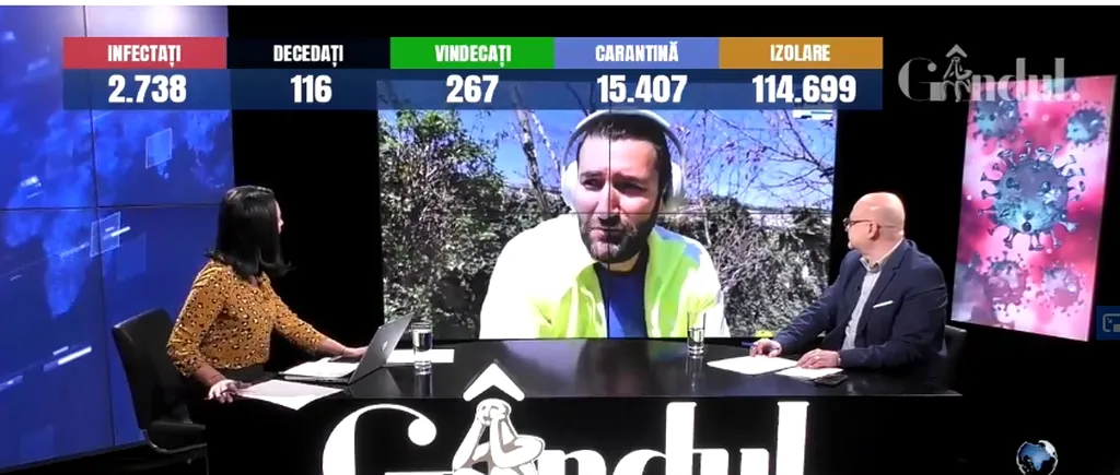 GÂNDUL LIVE. SMILEY: „Nu am timp să mă plictisesc” / „Am decis să plec imediat din SUA, când Trump a anunțat închiderea granițelor” / „Medicii fac eforturi incredibile”