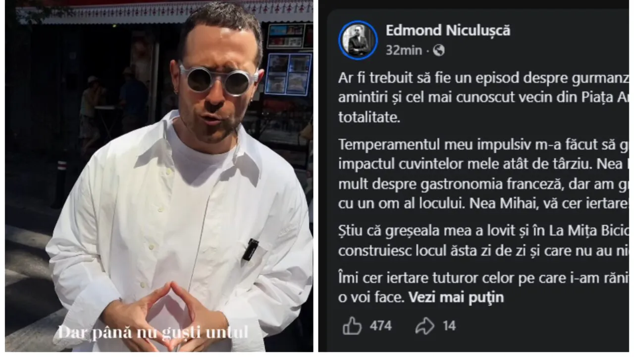 După ce “războiul merdenelelor” a luat proporții nebănuite, Edmond Niculușcă îi cere scuze public lui Nea Mihai