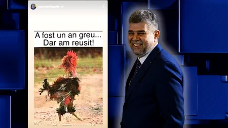 Marcel Ciolacu se simte precum cocoşul jumulit de pene al anului care tocmai s-a încheiat: 