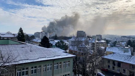BREAKING NEWS. Incendiu la Palatul Administrativ din Suceava | VIDEO