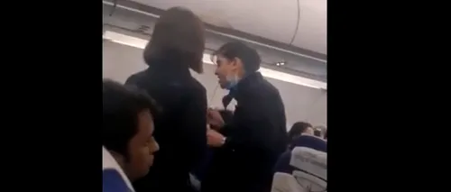 VIDEO | Scandal între o însoțitoare de zbor și un pasager. Totul a pornit de la un sandviș: „Ține-ți gura, nu sunt servitoarea ta!”
