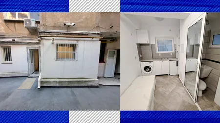 EXCLUSIV | Cum arată și cu cât se închiriază cea mai mică locuință din România. Măsoară 10 mp, e în centrul Capitalei și are unele dotări de lux
