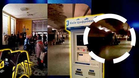 Imagini de la metroul din Kiev, după blackoutul care a afectat toată țara
