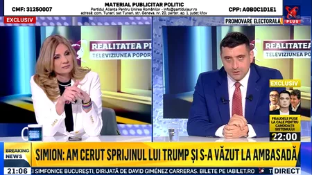 Simion: Sunt singurul candidat care are PRIETENI în actuala Administrație Trump