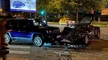 VIDEO&FOTO - Alin Petrache, șeful Federației Române de Rugby, implicat într-un grav accident rutier, în București