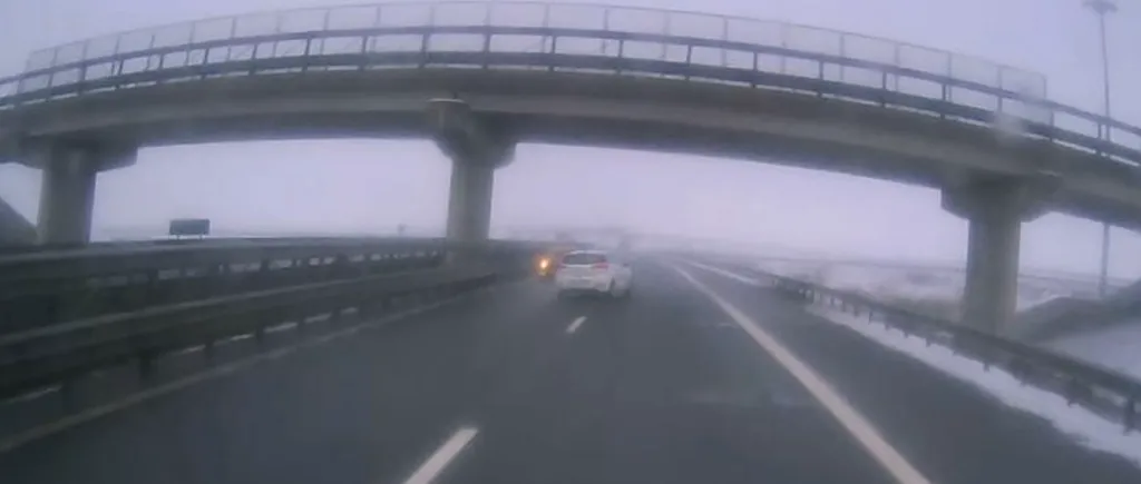 La un pas de dezastru! Un șofer evită în ultima clipă o mașină care circula pe contrasens (VIDEO)