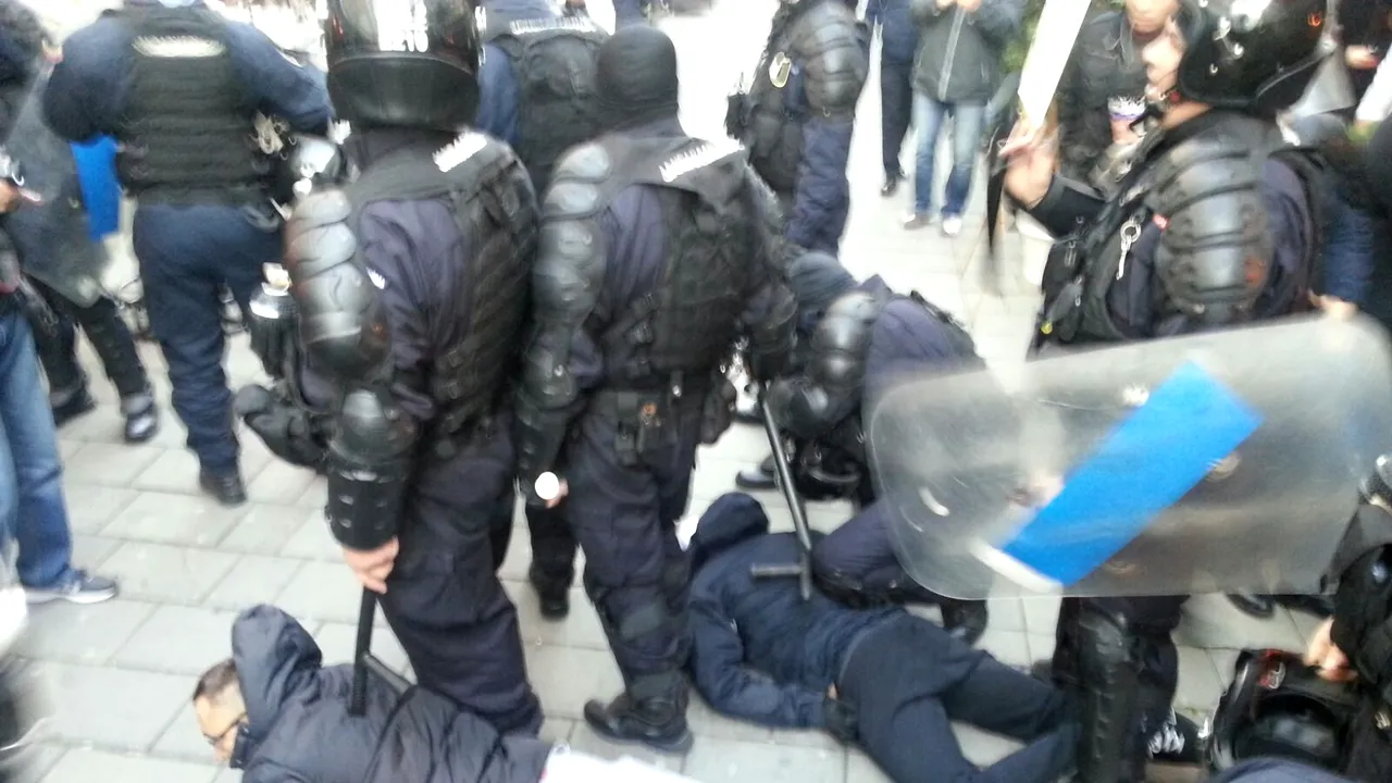 Treizeci de suporteri polonezi au sărit la bătaie la Arena Națională