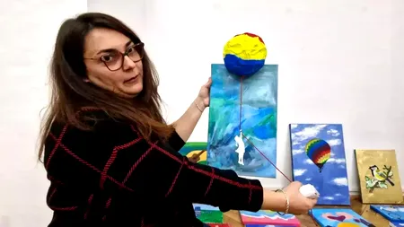 Tablou pictat de un pacient al Spitalului Clinic de Psihiatrie Sibiu, comparat cu o operă a lui Banksy și expus la o expoziție din Palatul Brukenthal