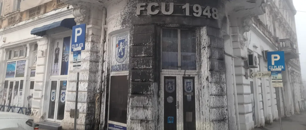 Sediul FCU Craiova, vandalizat cu o zi înaintea meciului cu Universitatea Craiova (UPDATE)