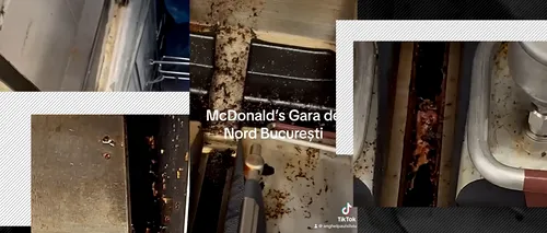 VIDEO | Imagini de groază cu mizeria de la McDonald’s Gara de Nord. Cum să prepari mâncare în asemenea condiții?