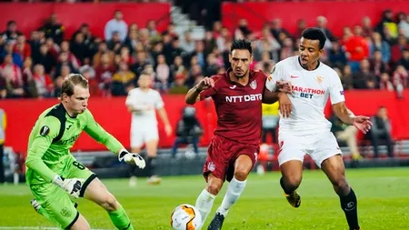 CFR Cluj, eliminată de VAR din Europa League, după un final dramatic cu Sevilla