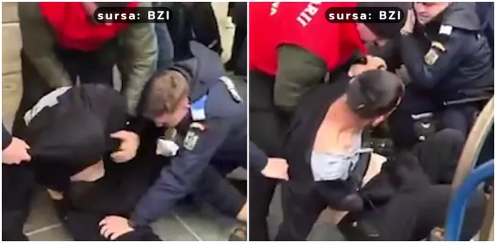Scandal la pelerinajul Sfintei Parascheva. Doi bărbați au forțat intrarea în Catedrala Mitropolitană. Unul dintre ei a fost încătușat de jandarmi