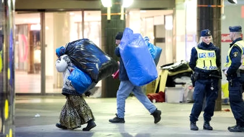Zeci de cerșetori de etnie romă, evacuați din centrul orașului Stockholm
