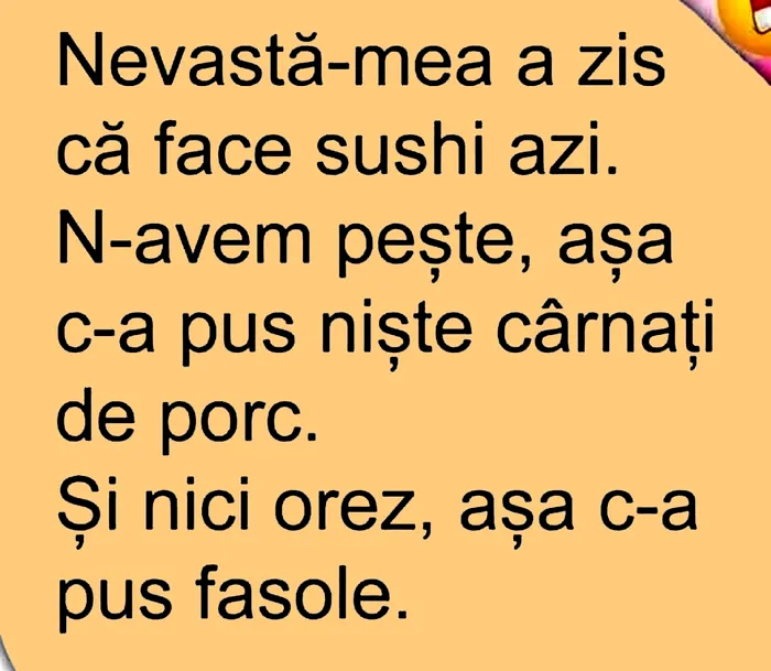 Bancul de miercuri | Rețetă românească de sushi