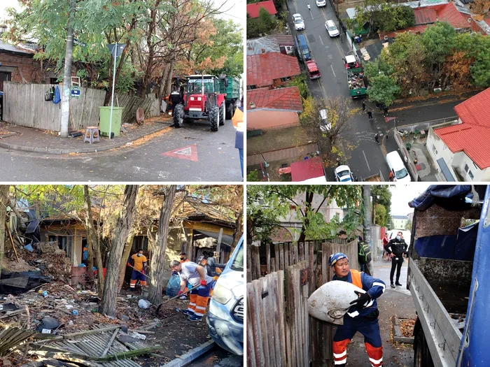 FOTO: Peste 20 de tone de gunoi, scoase dintr-o casă din Sectorul 2