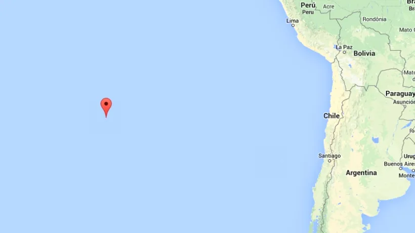 Cutremur cu magnitudinea 7,2 la sud de Insula Paștelui
