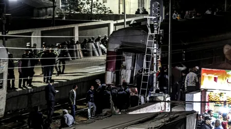 Accident FEROVIAR în Egipt. Doi morți și 16 răniți, după ce un tren a deraiat în provincia Qalioubiya