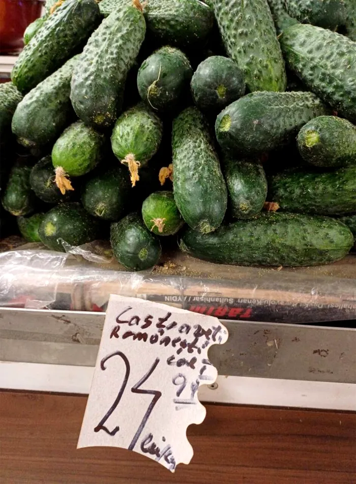 De necrezut! Cât costă 1 kilogram de castraveți românești, într-o piață din Cluj-Napoca