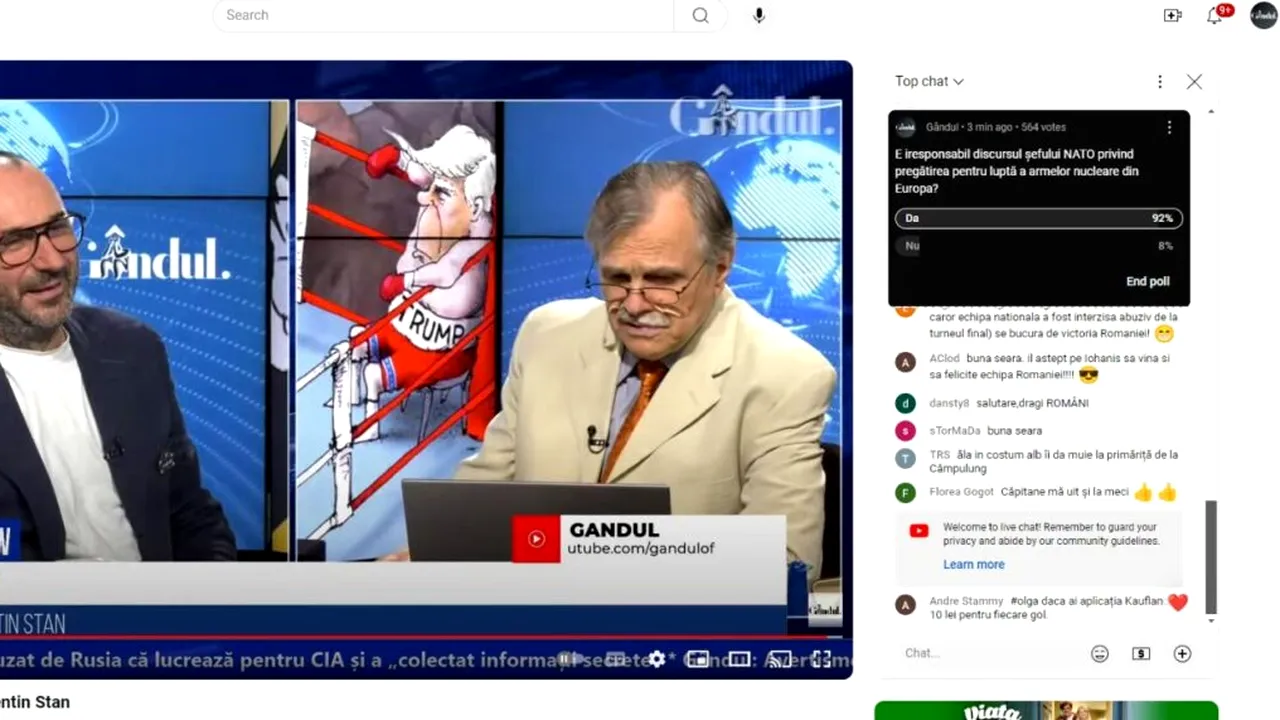 POLL Marius Tucă Show: „E iresponsabil discursul șefului NATO privind pregătirea pentru luptă a armelor nucleare din Europa?”