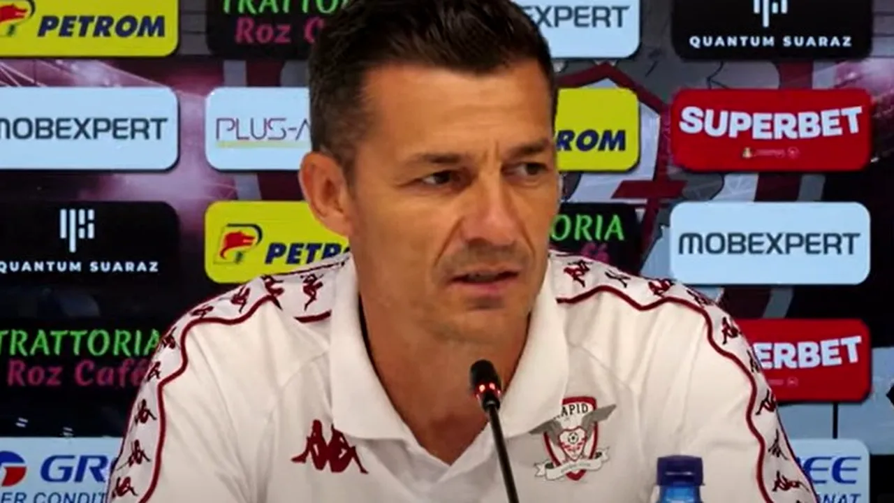 Costel Gâlcă are probleme de LOT la Rapid. „O să vină o perioadă mai grea pentru noi”