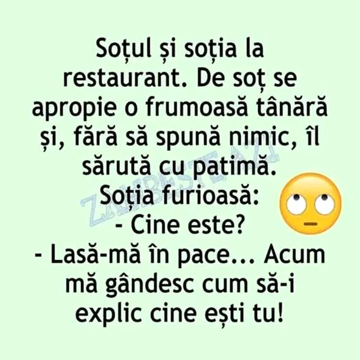 Bancul de duminică | Soțul și soția, la restaurant