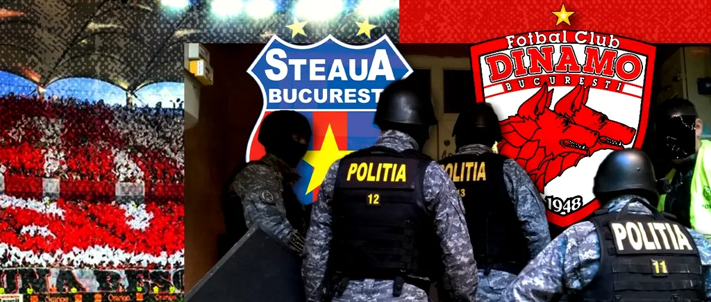 Percheziții la domiciliile unor suporteri ai CSA Steaua și Dinamo, după incidentele de la meciul cu UTA