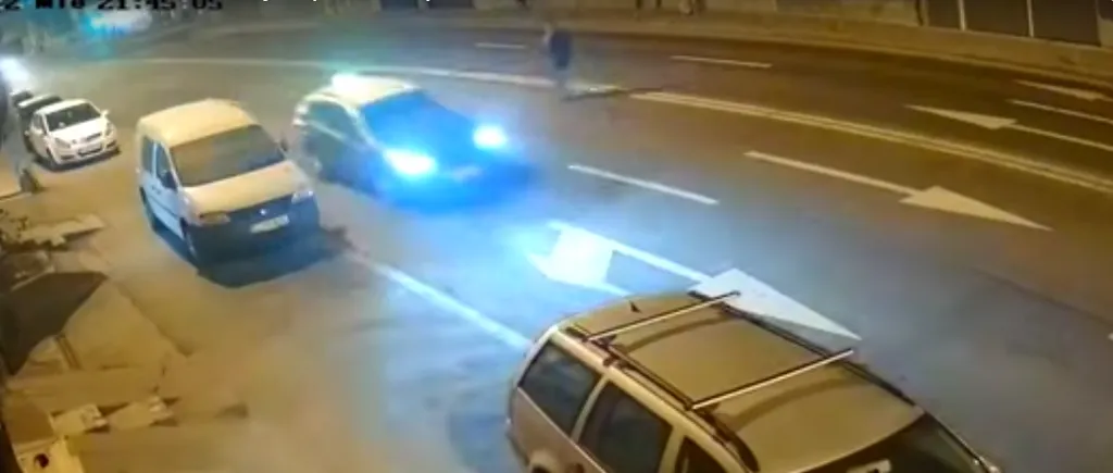 VIDEO | Imagini șocante la Cluj, unde un bărbat este spulberat de un Logan, după ce a traversat neregulamentar