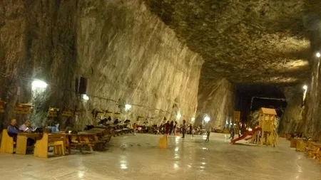 Salina Praid, PERICOL de prăbușire. Activitatea s-a suspendat, din cauza precipitațiilor istorice: 