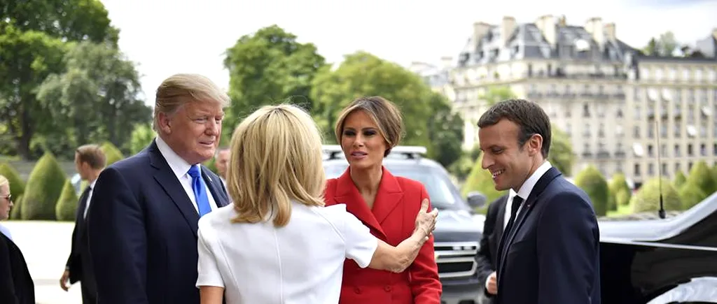 Accesoriul de mii de euro cu care Brigitte Macron s-a afișat alături de Melania Trump. FOTO