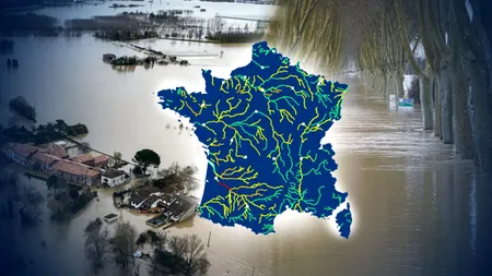 Inundații fără precedent în Franța. Aproximativ 80 de departamente sunt în alertă maximă
