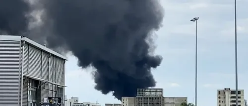 VIDEO | Incendiu puternic, cu mari degajări de fum, pe platforma Săvinești din județul Neamț. A fost transmis mesaj RO-ALERT