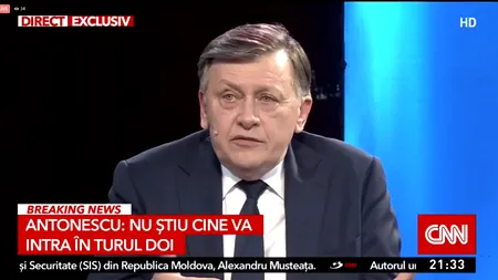 Crin Antonescu respinge opiniile că este „depășit”: Sunt cel mai ACTUAL și cel mai liber dintre candidați