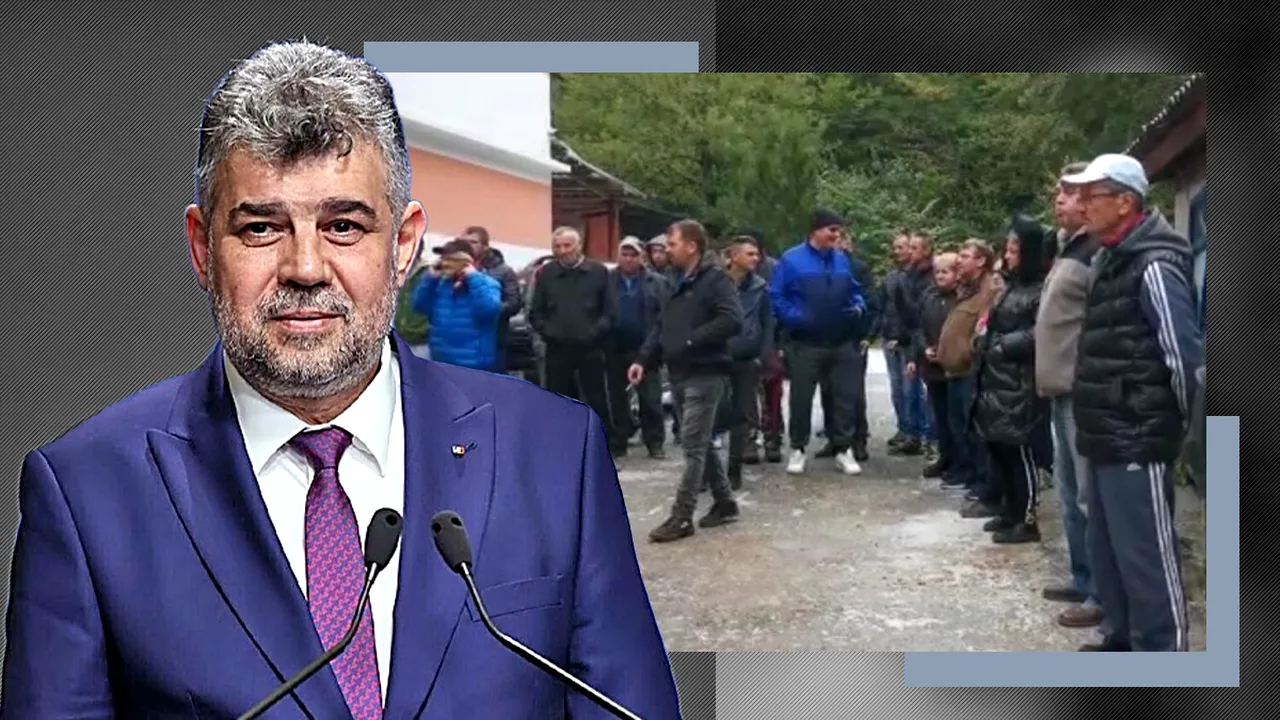 Marcel Ciolacu merge să discute cu minerii din Hunedoara. PLANUL guvernului pentru a rezolva problema salariilor