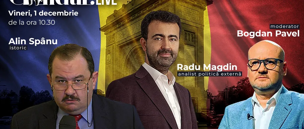 GÂNDUL LIVE. Radu Magdin și Alin Spânu, invitații ediției speciale Gândul Live, de 1 decembrie!