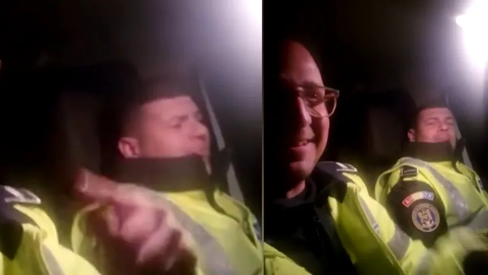Petrecere cu manele în mașina de Poliție: „Să sară permisele!”. Anchetă la IPJ Brăilă