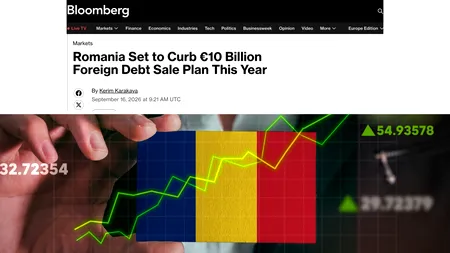 Bloomberg analizează situația financiară a României: „Țara se pregătește să reducă planul de vânzare a datoriei externe”