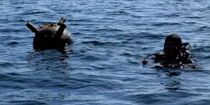 <span style='background-color: #dd9933; color: #fff; ' class='highlight text-uppercase'>ACTUALITATE</span> Mină antidesantare, eșuată pe țărmul românesc, în zona Grindului Chituc. Forțele Navale intervin în zonă cu o echipă de GENIȘTI