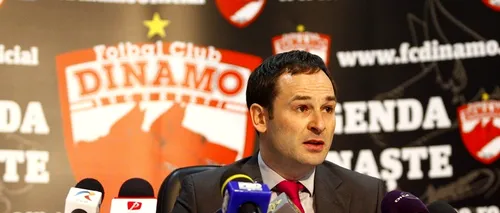 Ionuț Negoiță a vândut clubul Dinamo București lui George Drăghia, patronul Lotus Perfect Products SRL