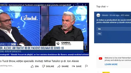 Poll Marius Tucă Show: „Ar trebui ca producătorii de vaccin anti-Covid să plătească pentru efectele adverse și dozele aruncate?”. Vezi răspunsurile!