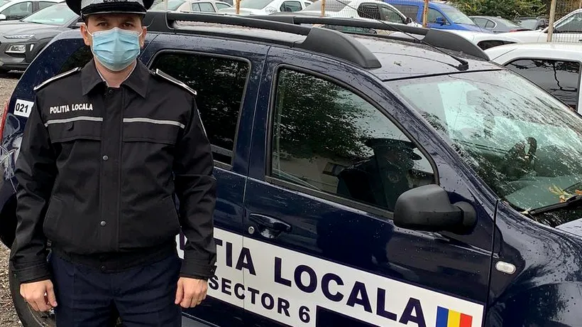 Un polițist a primit un pumn în față de la o femeie pe care a vrut să o sancționeze că nu purta mască