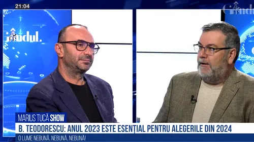 VIDEO | Bogdan Teodorescu: „Cel mai important lucru într-o campanie electorală sunt temele. Trebuie să vedem cum arată anul 2023 și atunci vom începe să știm ce va fi în 2024”