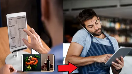 Din cauza crizei de personal, clienții unui restaurant din Cluj-Napoca vor ajunge să transmită ONLINE comanda unui ospătar din Constanța