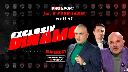 EXCLUSIV DINAMO, azi de la 16:45. Dan Capatos vine în studio! Aflăm cum a ajuns Dinamo lângă primul loc
