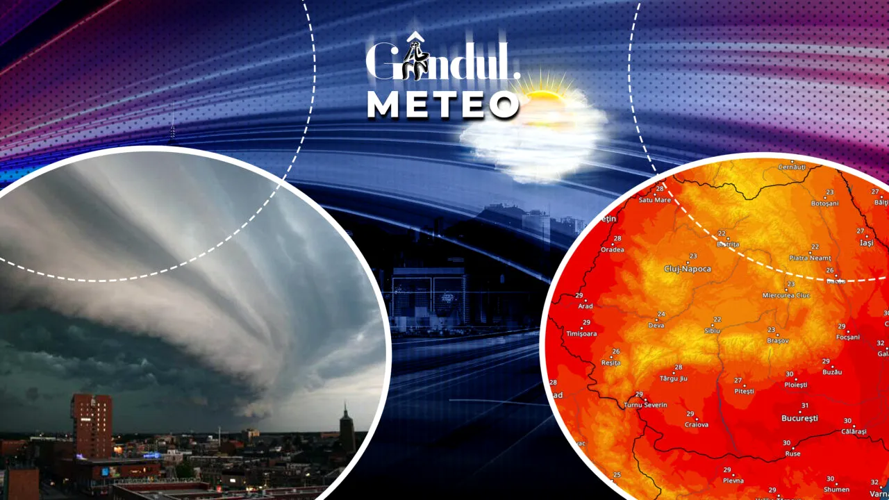 Avertisment de ultimă oră al meteorologilor, a fost emis un alt cod portocaliu. ANM a transmis, pentru Gândul, unde vor fi averse torențiale, vijelii și căderi de grindină