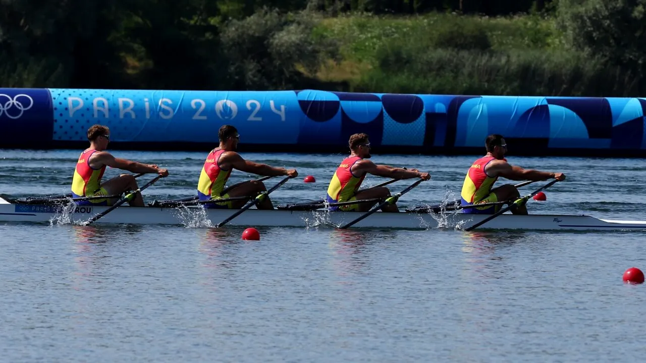 Jocurile Olimpice 2024. Echipajul de patru vâsle masculin a obținut locul cinci în recalificări. România RATEAZĂ finala A